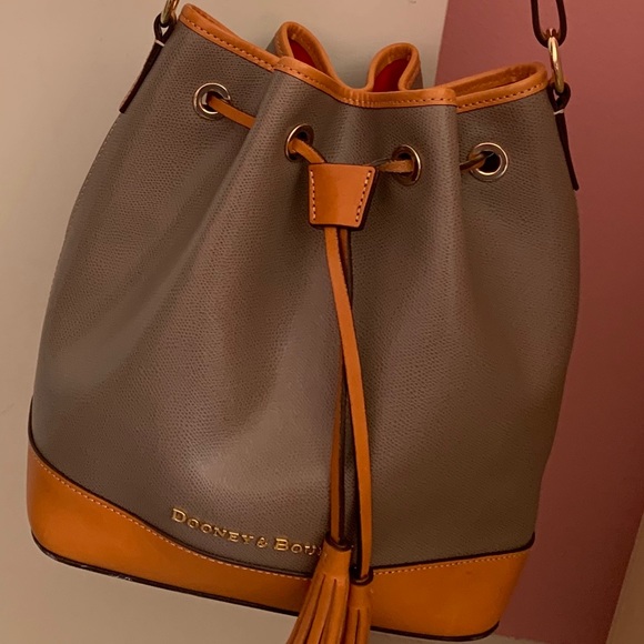 Grey Drawstring Dooney & Bourke Bag - Picture 2 of 2